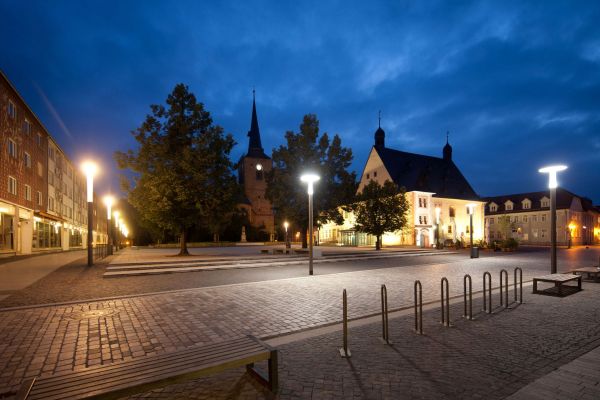Abendstimmung auf den Markt in Sömmerda